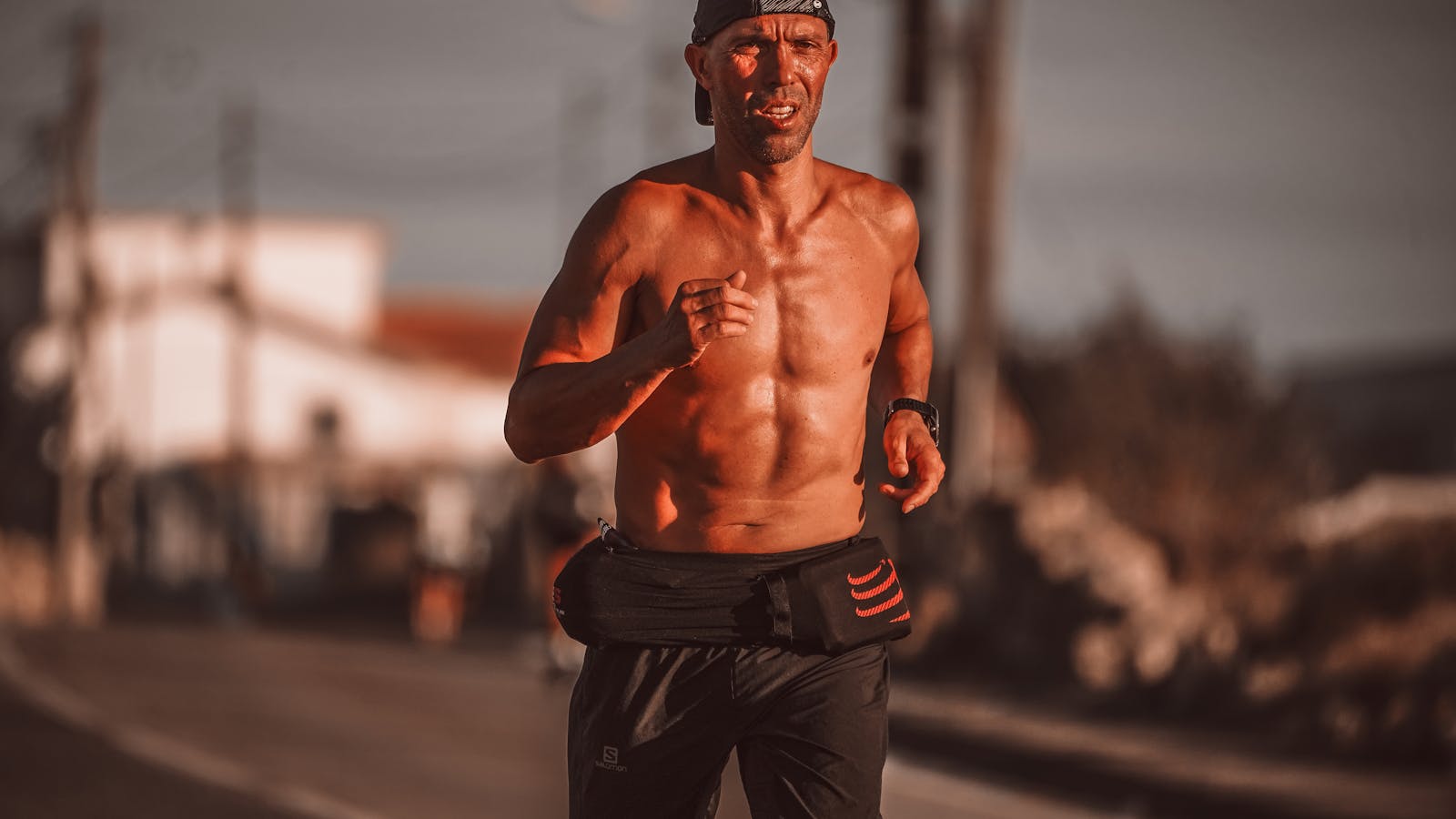 Runner during an outdoor endurance run