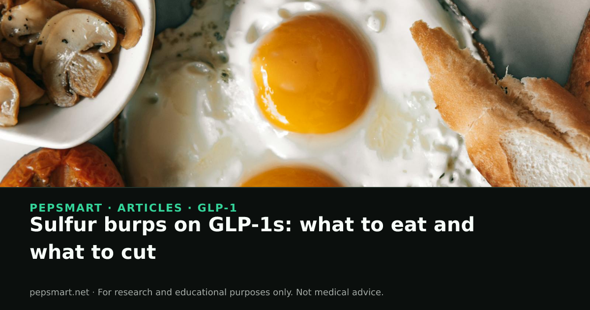 glp 1 burps Sulfur burps on GLP-1s: what to eat and what to cut